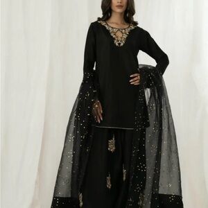 3piece Suit - Shirt, Farshi Shalwar, Dupatta